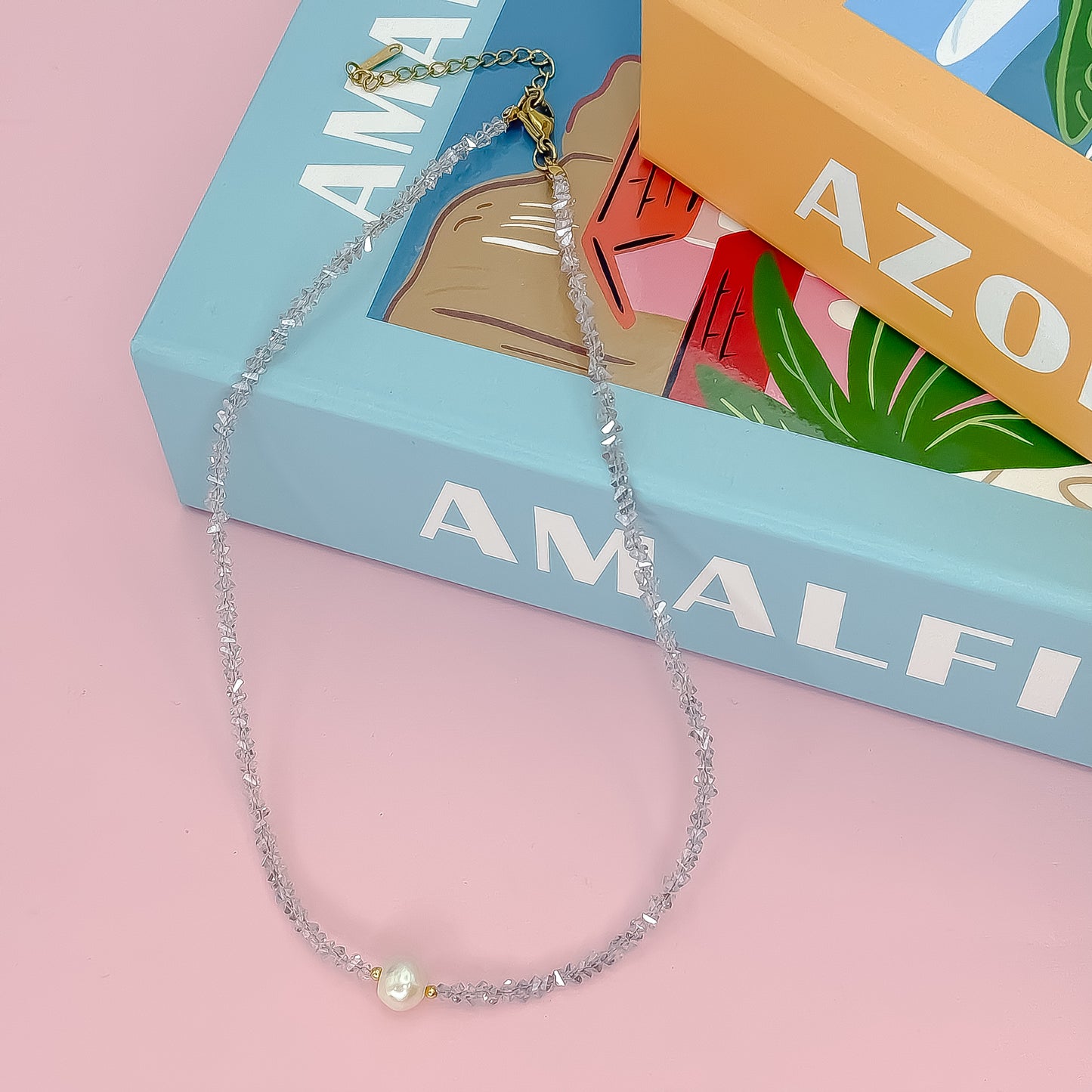 Single Glam Pearl Necklace