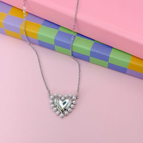 Cute Love Silver Necklace