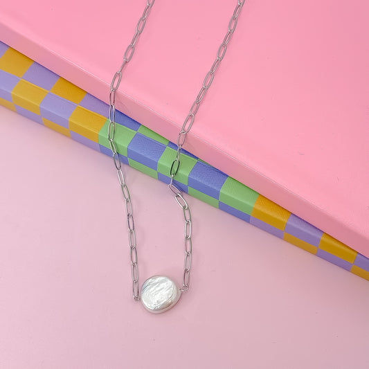 Pearl Dream Silver Necklace