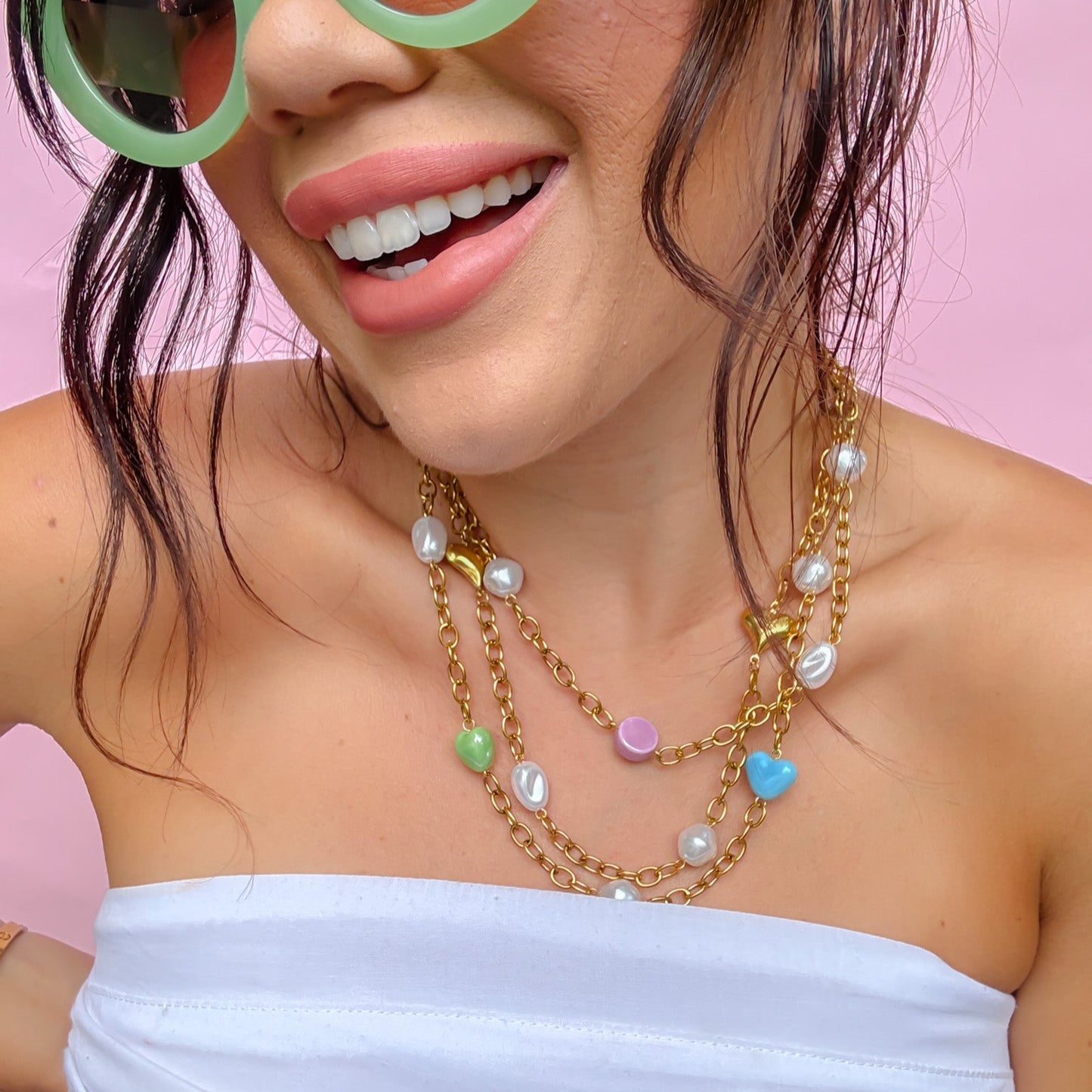 Heart Parade layered Necklace