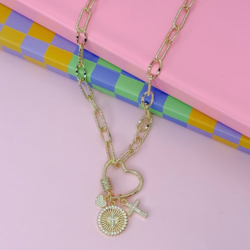 Heart of Faith Gold Necklace