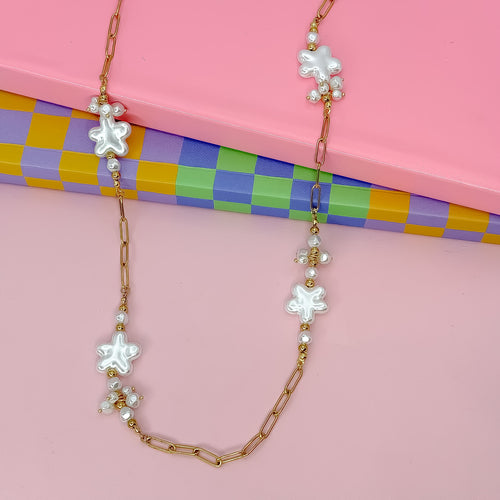 Picking Flowers Beaded Necklace
