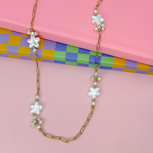 Picking Flowers Beaded Necklace