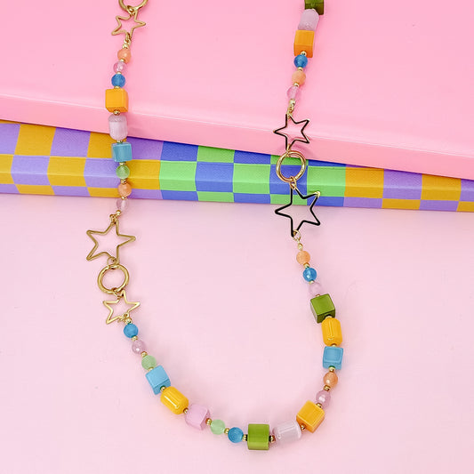 Head in the Stars Beaded Necklace