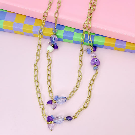 Lady Lavender Layered Necklace