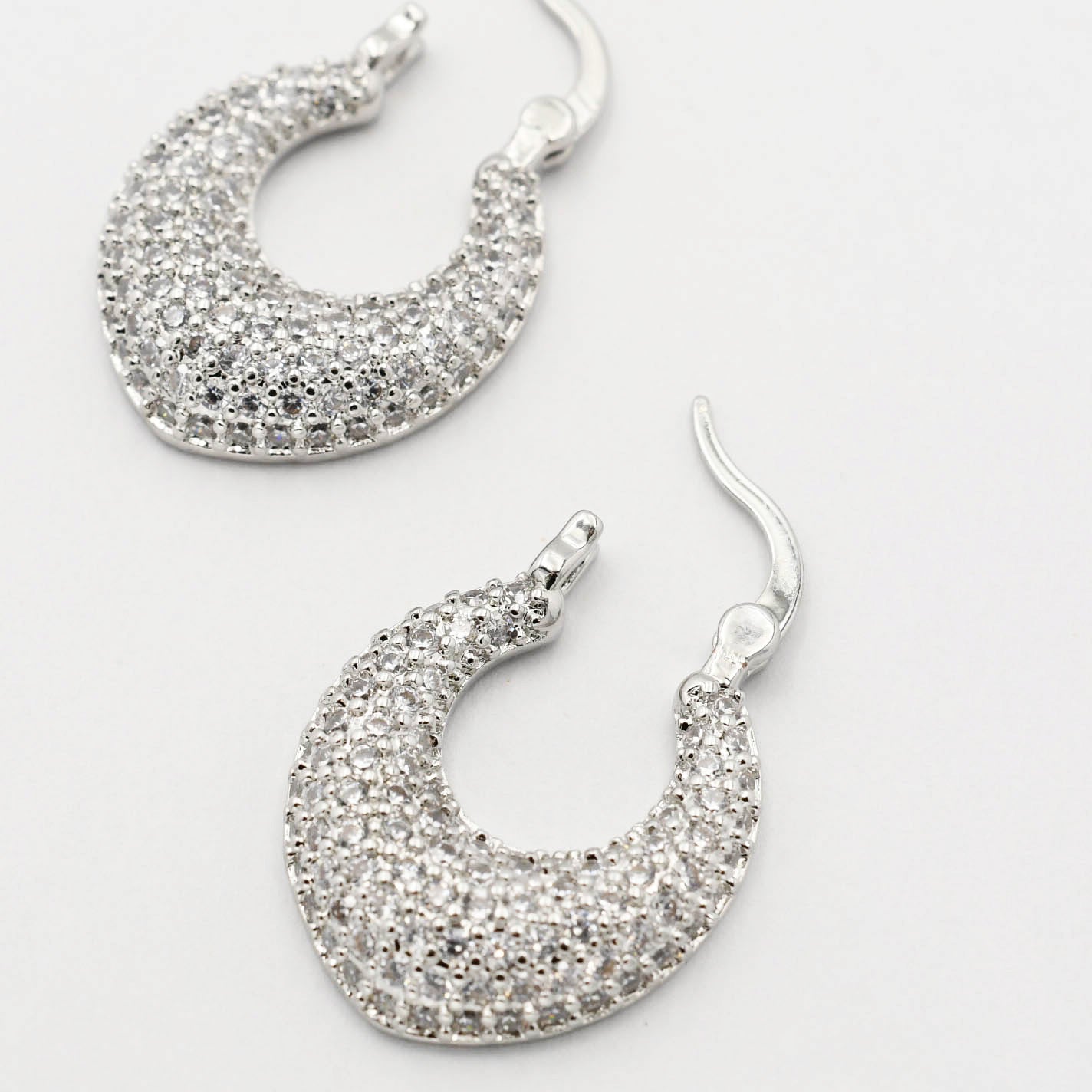 Pave Silver Loop