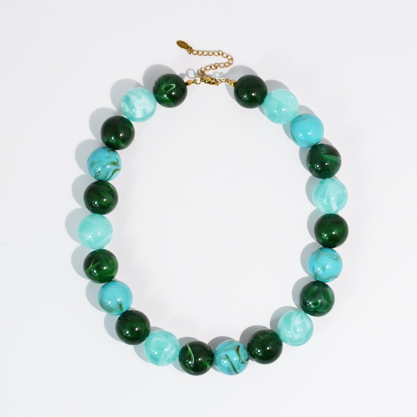 Pop of Joy Green/Turquoise Necklace