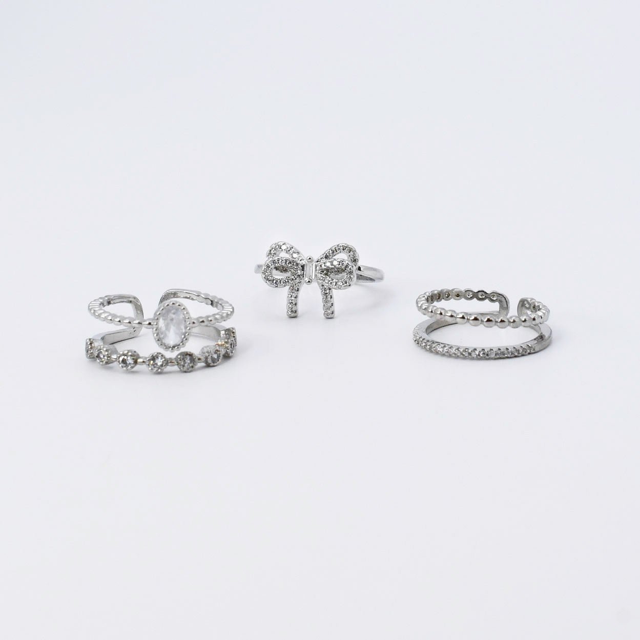 Princess Silver Ring Set