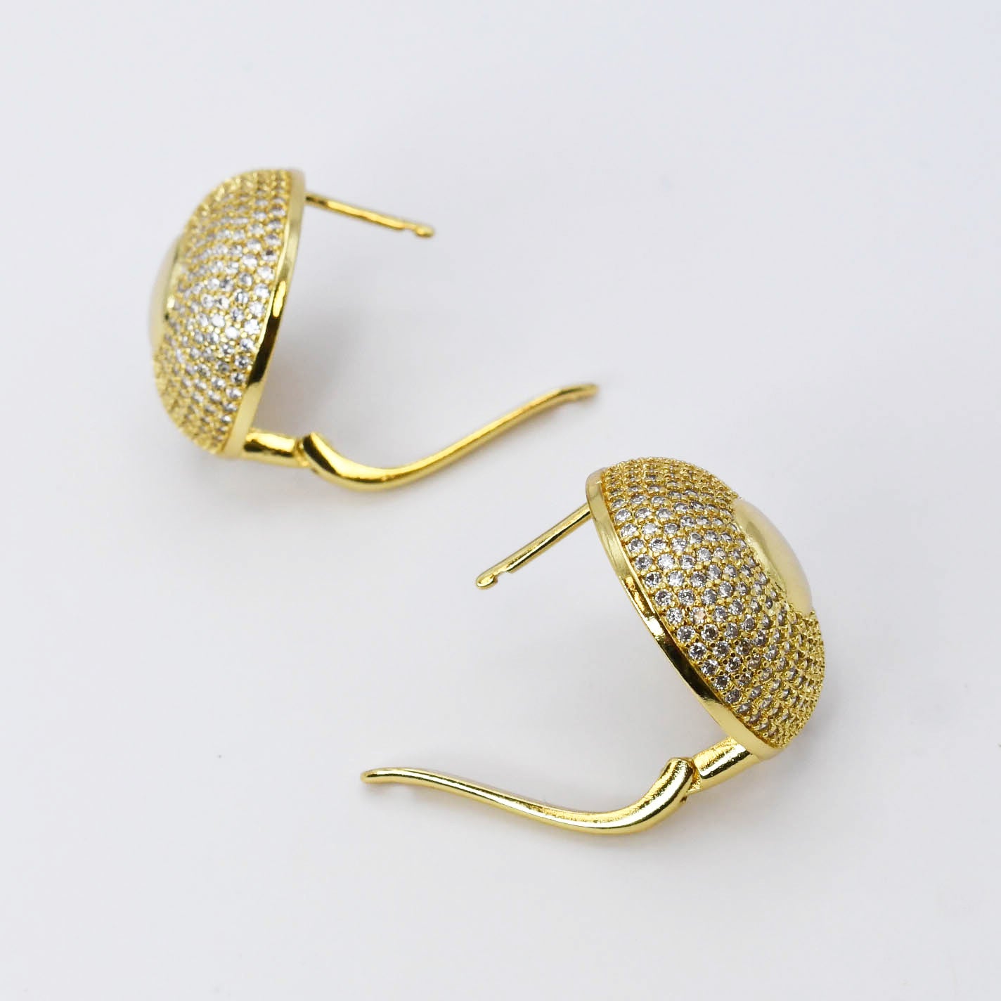 Puffy Disco Gold Earring K15