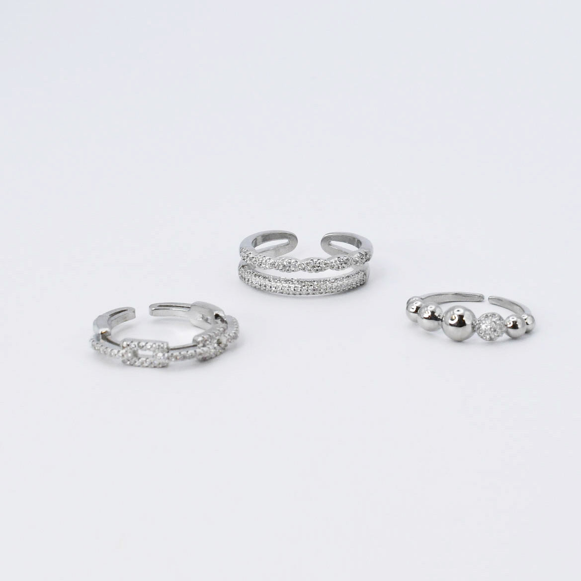Radiant Glam Ring Set