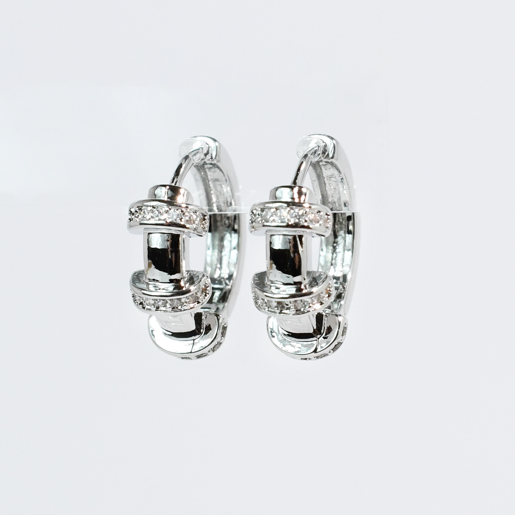 Rossette Huggies Silver