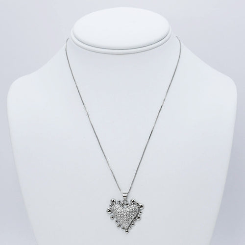 Shining Love Necklace Silver
