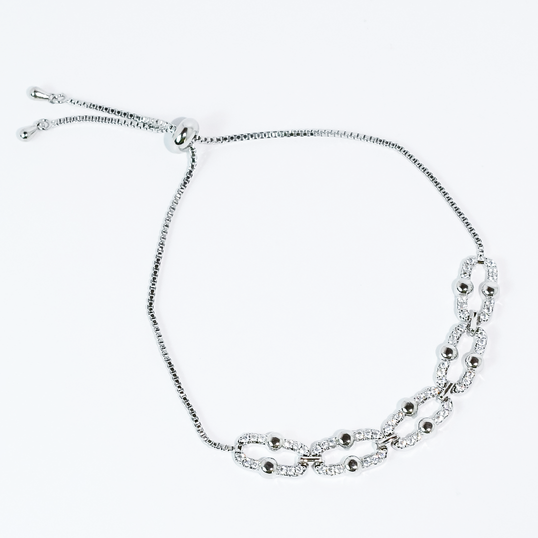 Sparkle Link Silver Bracelet