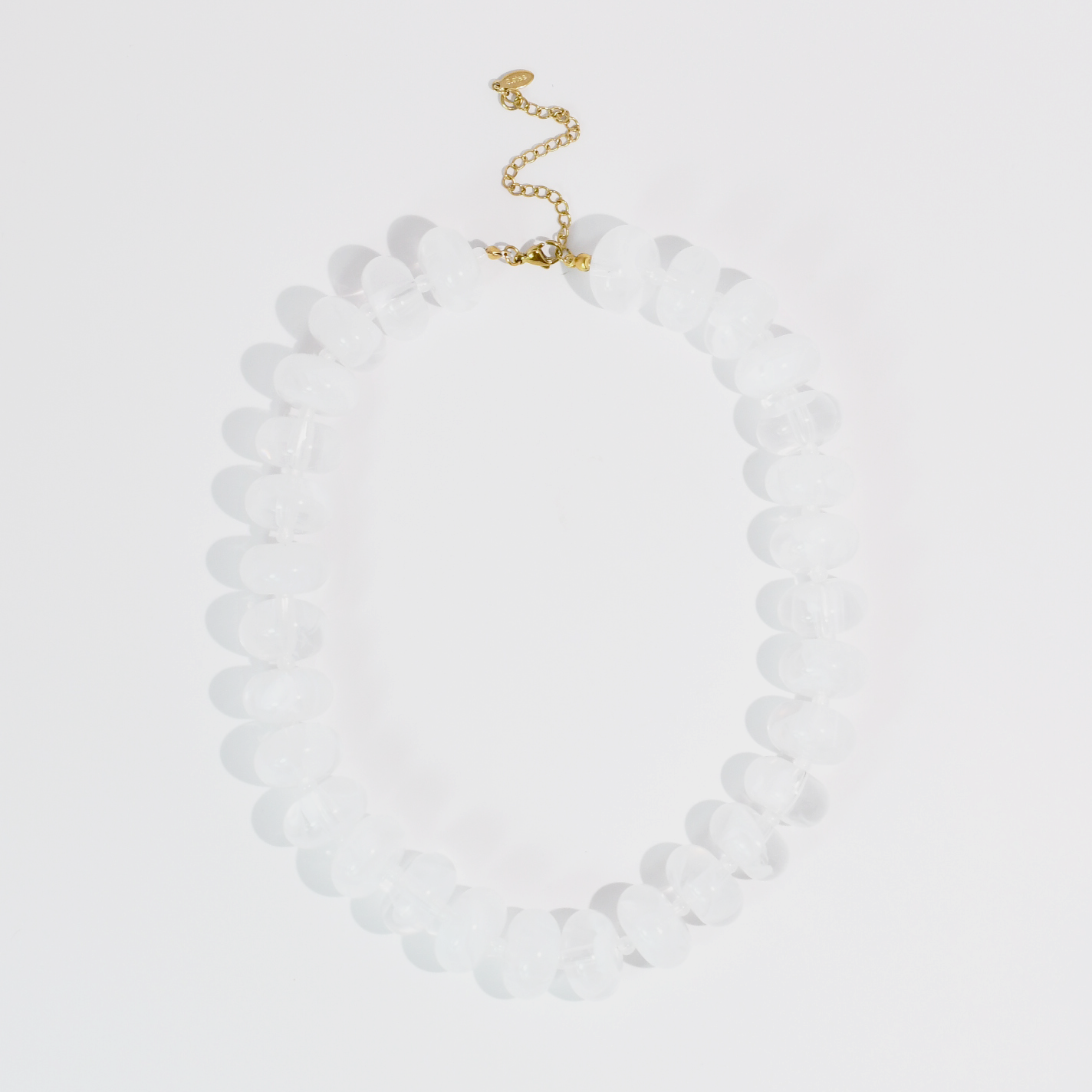 Sugar Bead White Necklace