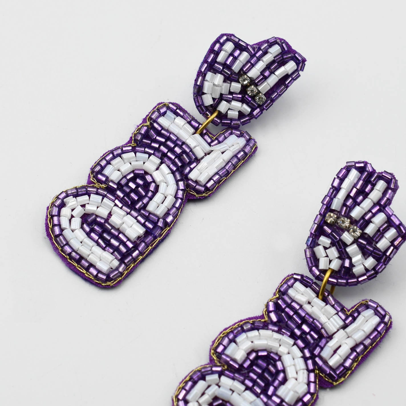 TCU Beaded Earrings