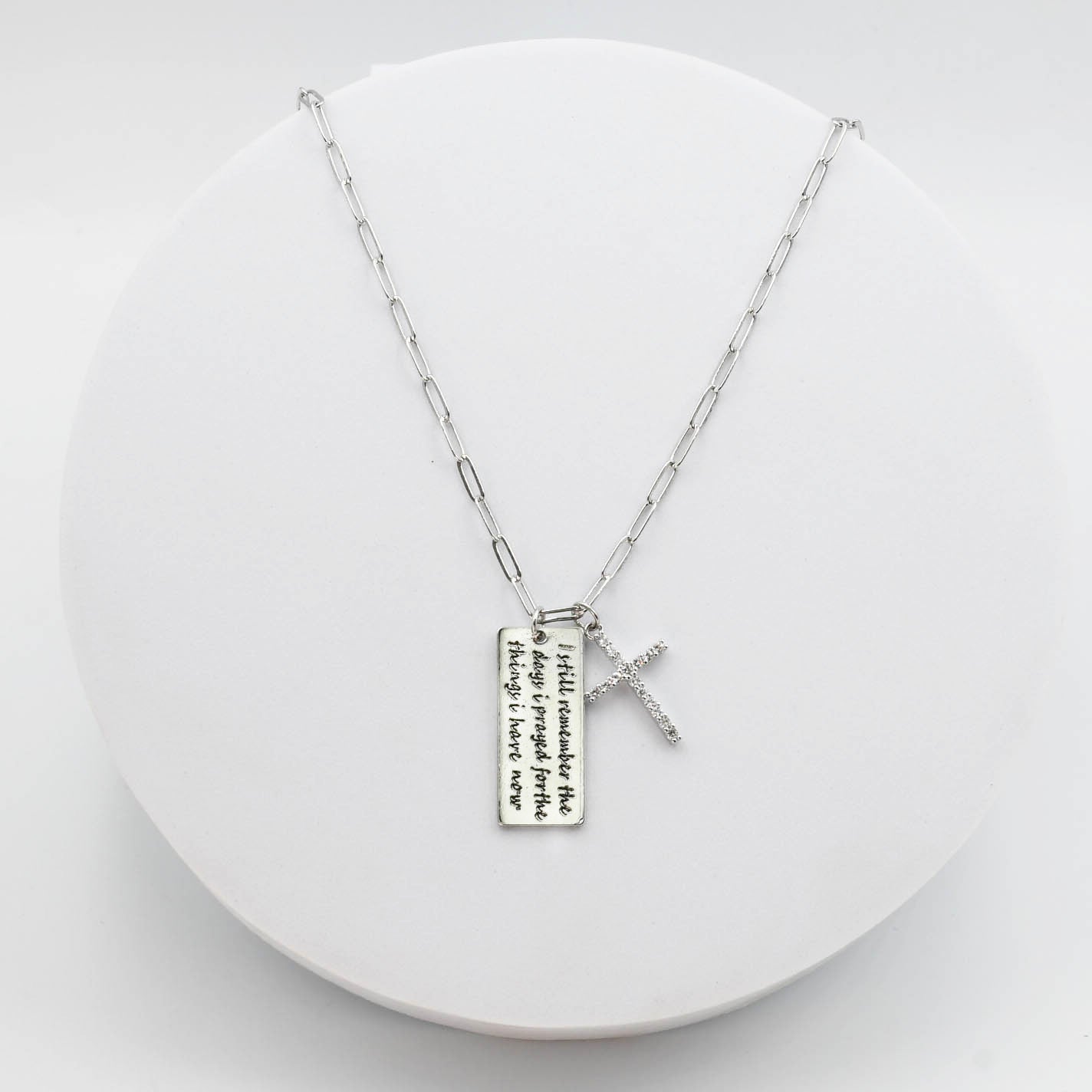 Thankful Necklace Silver