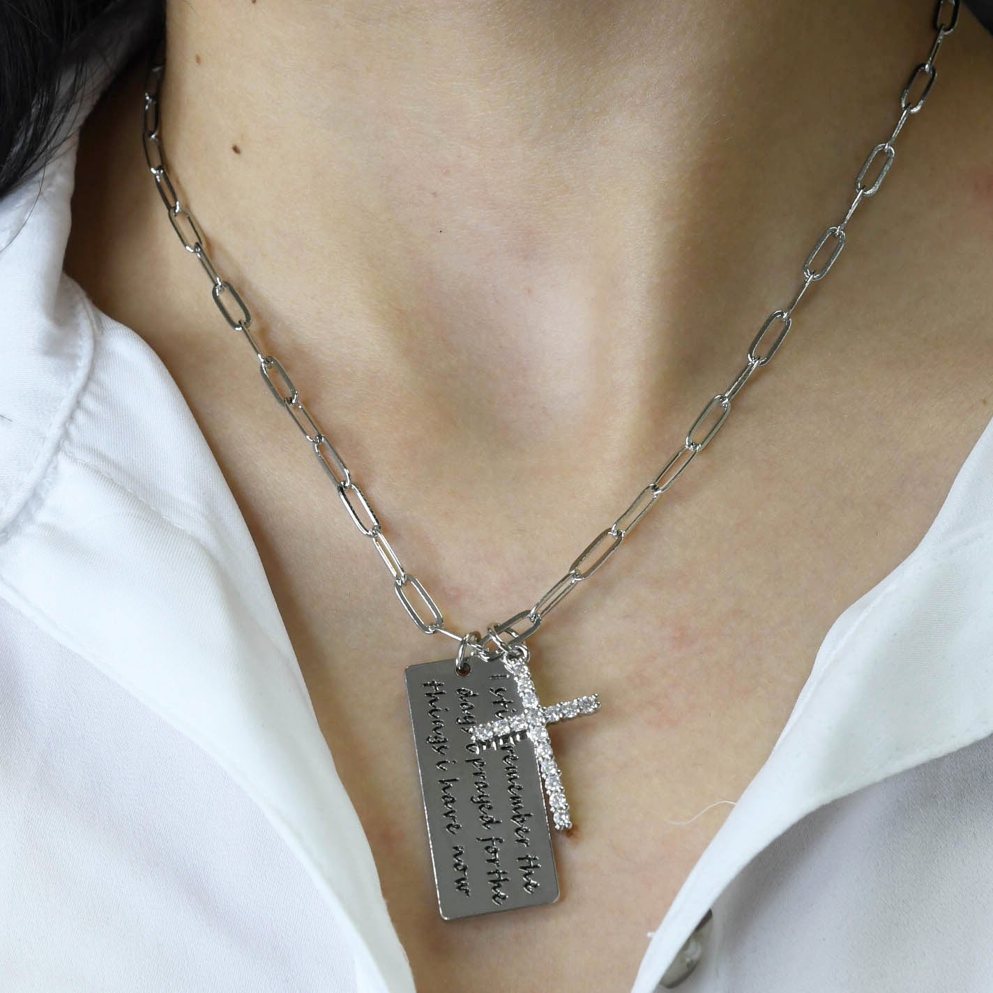 Thankful Necklace Silver