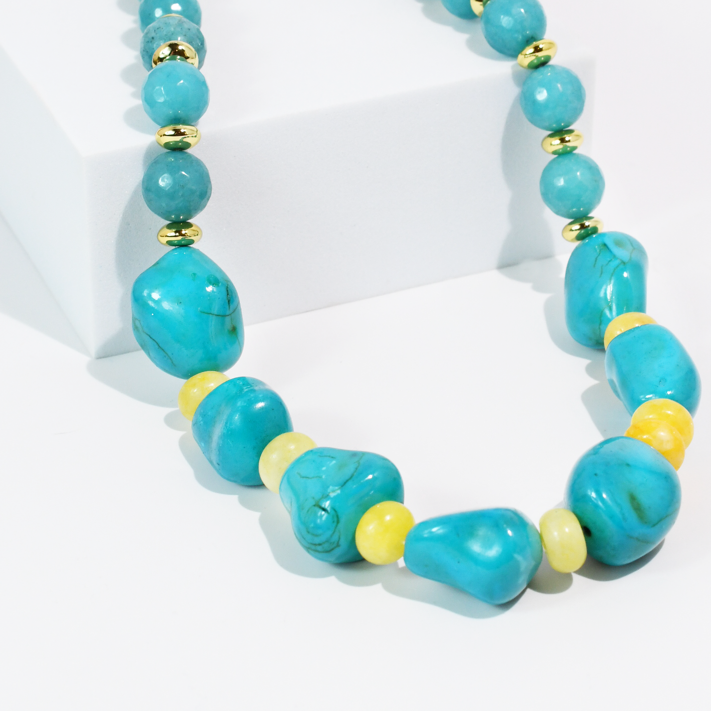Turquoise Tide Stone Necklace