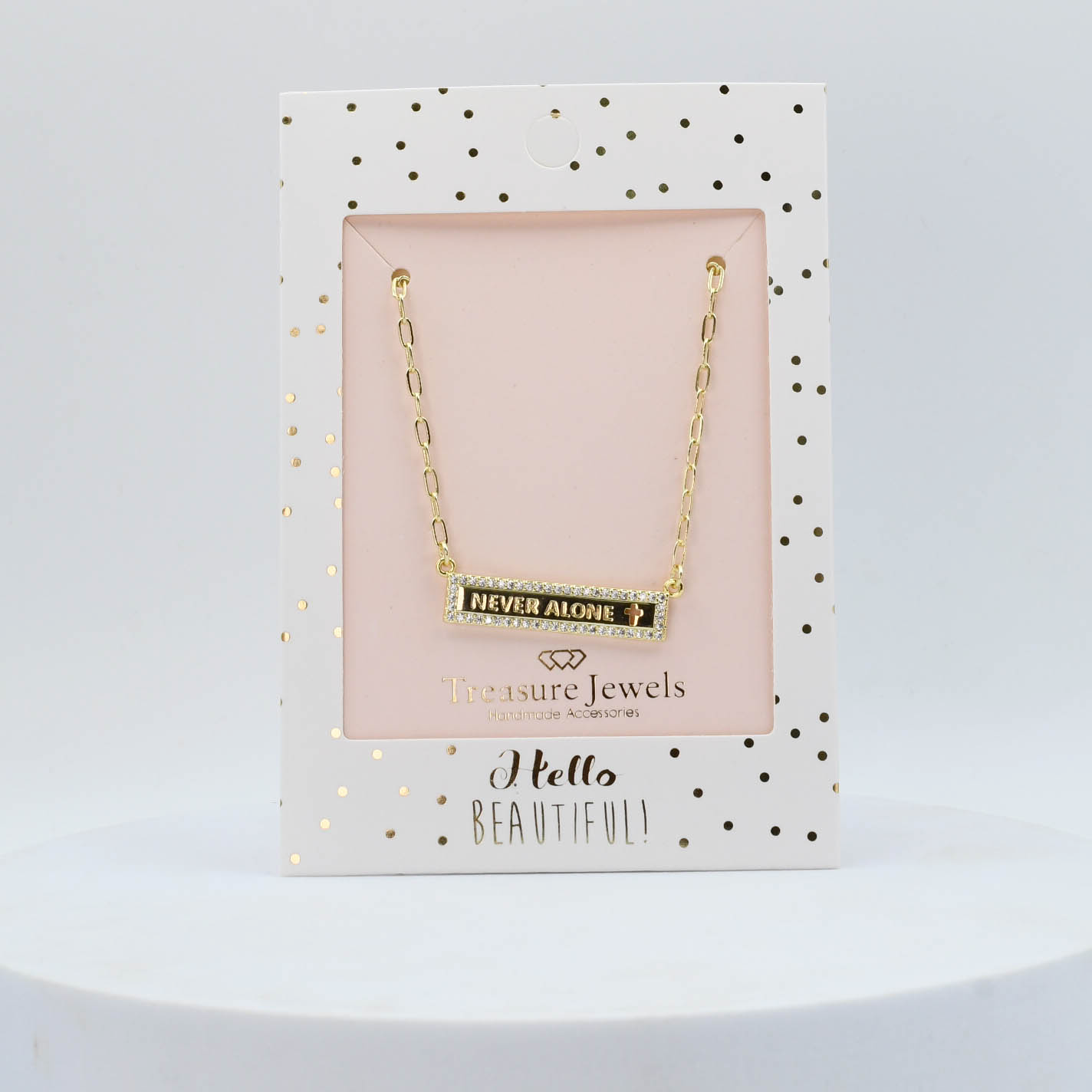 Never Alone Gold Necklace I-29
