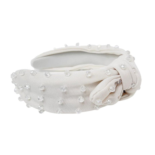 Amy Knot Headband White U39