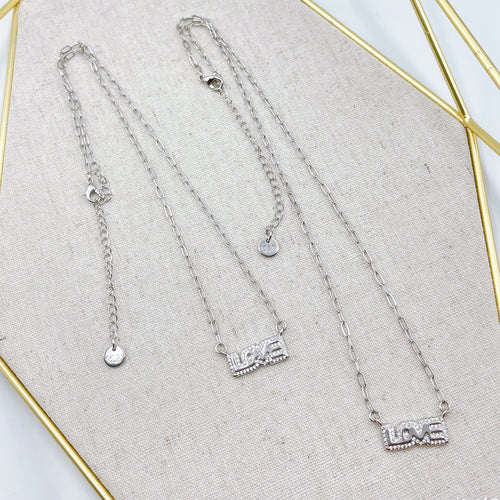 Love Necklace Silver J1