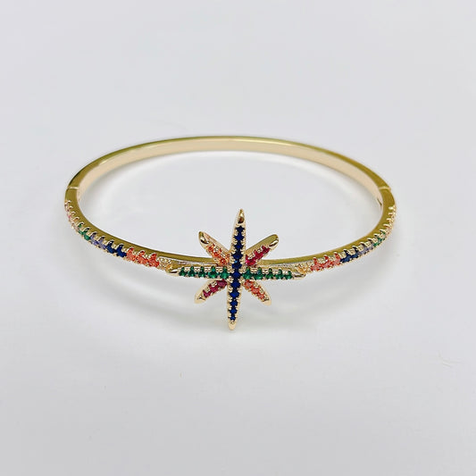 Rainbow Starburst Bangle