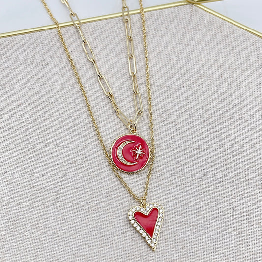 Love you to the moon red