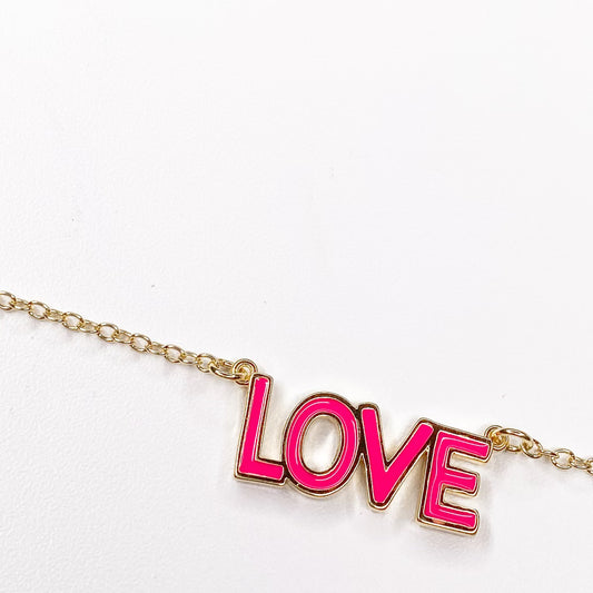 Pink Love Necklace