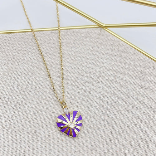 Purple dainty heart