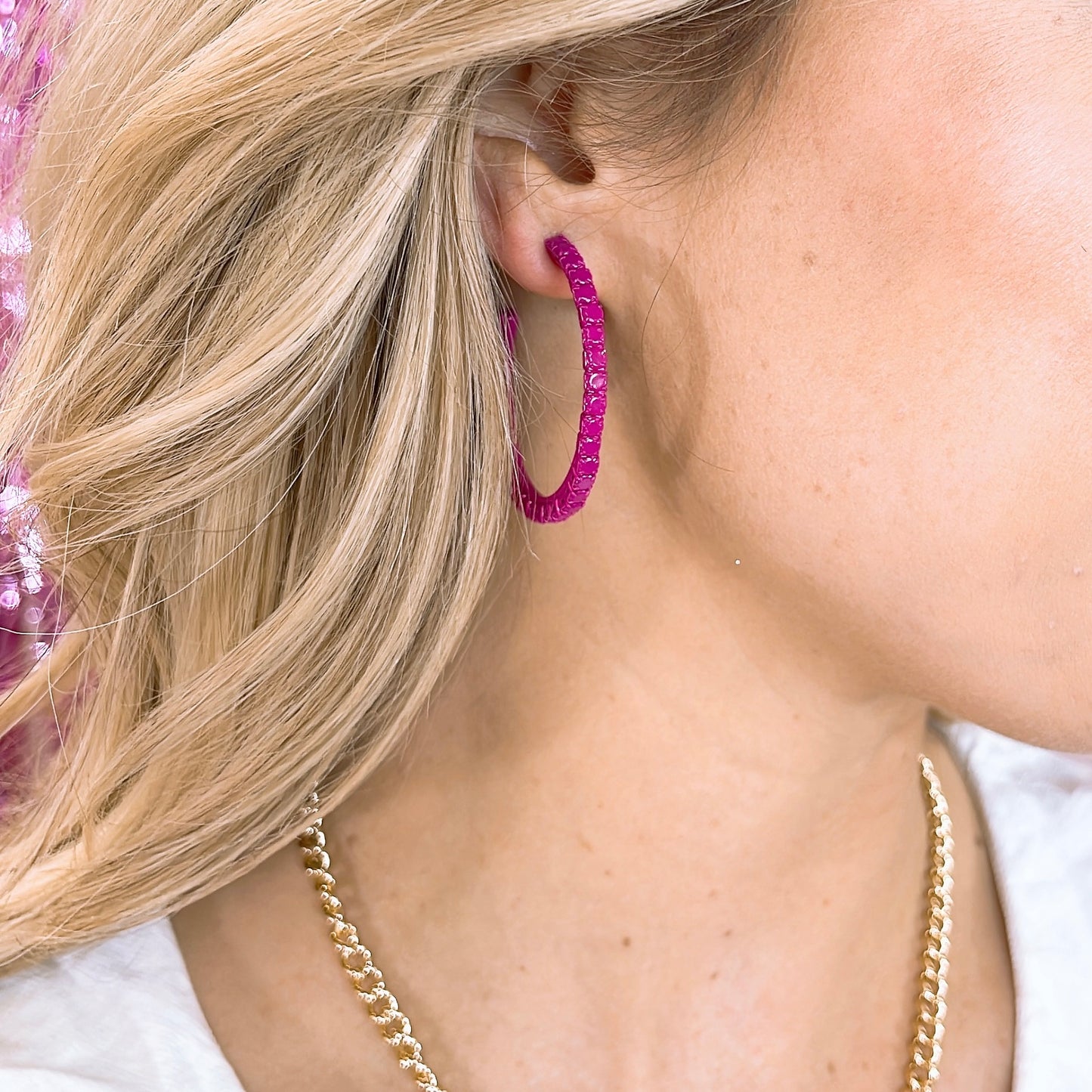 Barbie Fuchsia Hoops F11