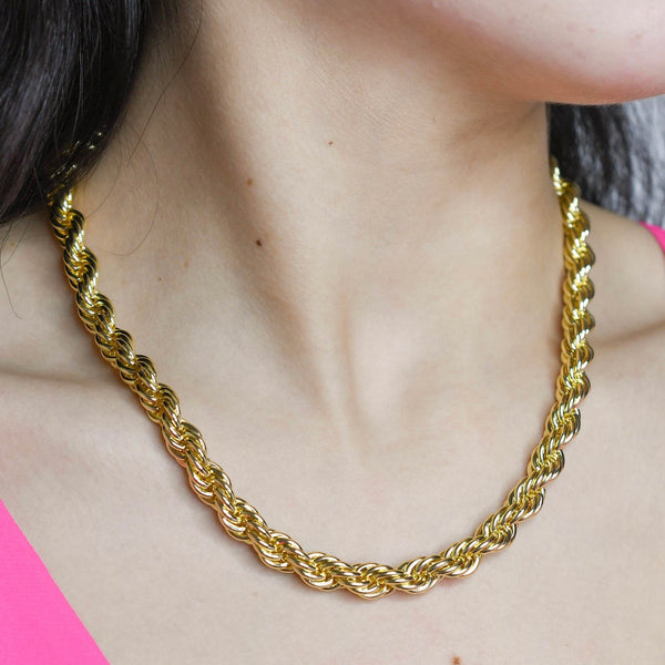 Rope Chunky Necklace K10