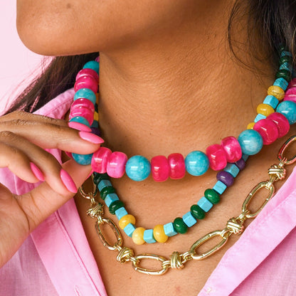 Fiesta Pop Beaded Necklace