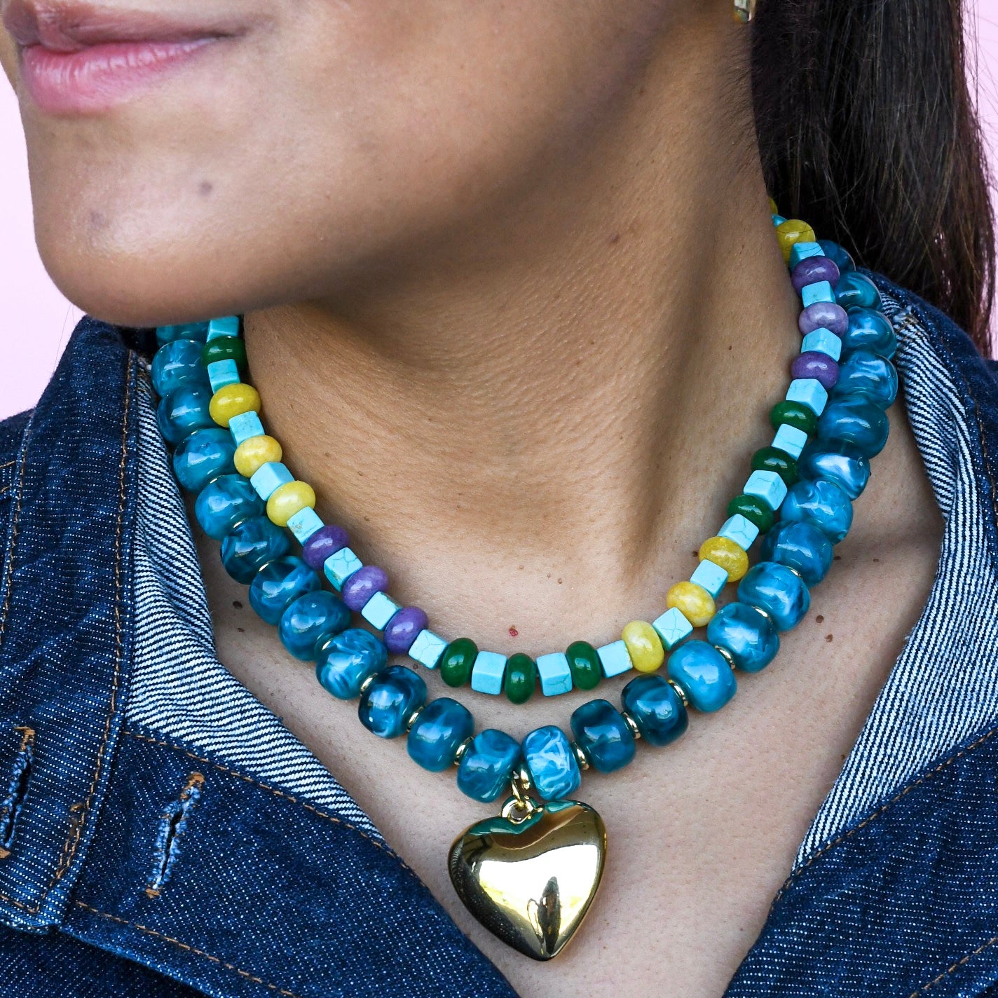Rio Color Beaded Necklace