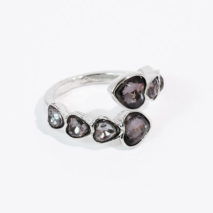 Smokey Twisted Crystal Ring