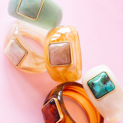 Lucky Girl Amber Bangle