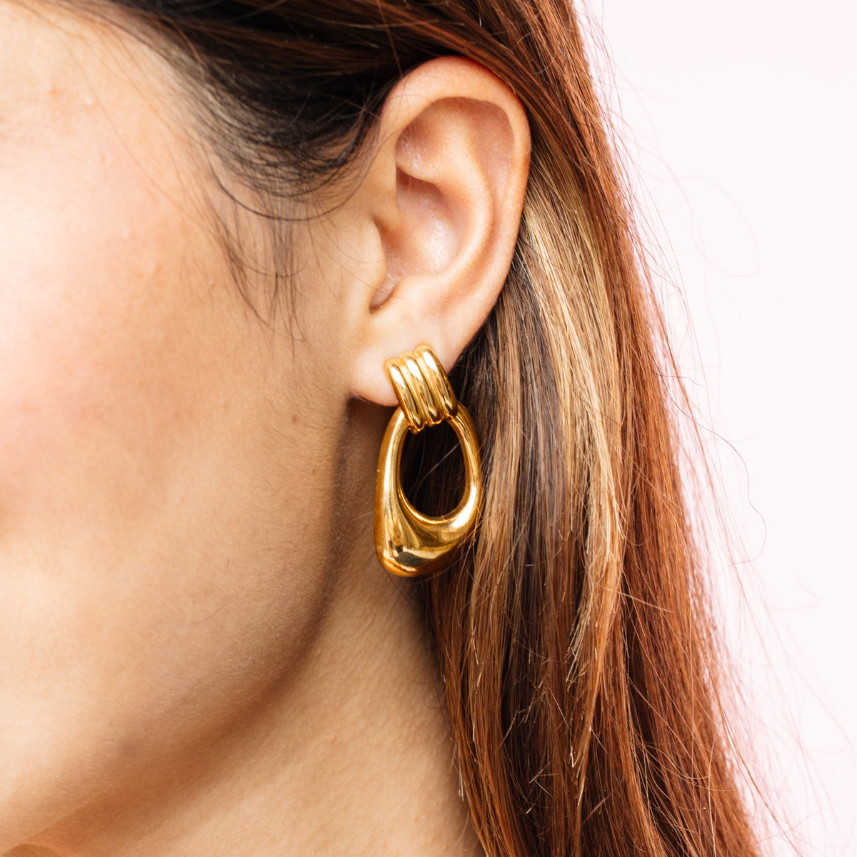 Heiress Earrings Gold Waterproof