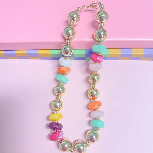 Gem Pop Gold Necklace