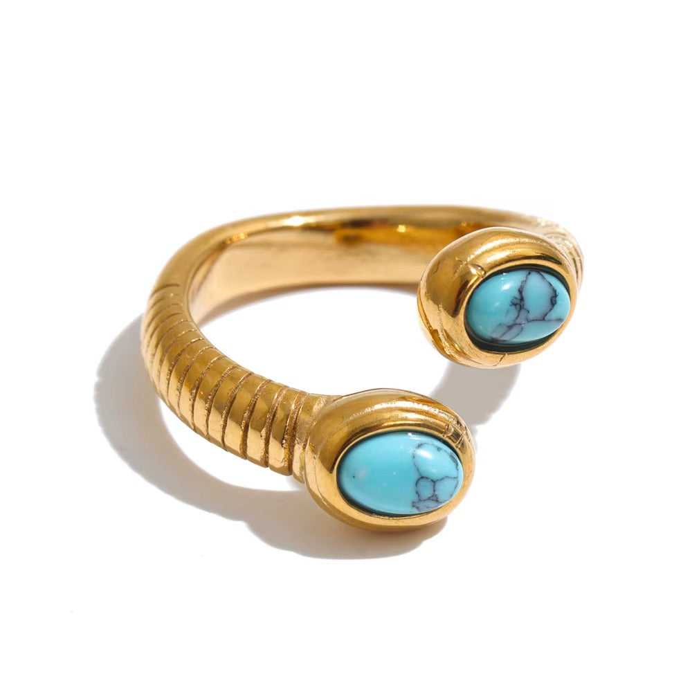 Waterproof Turquoise ring