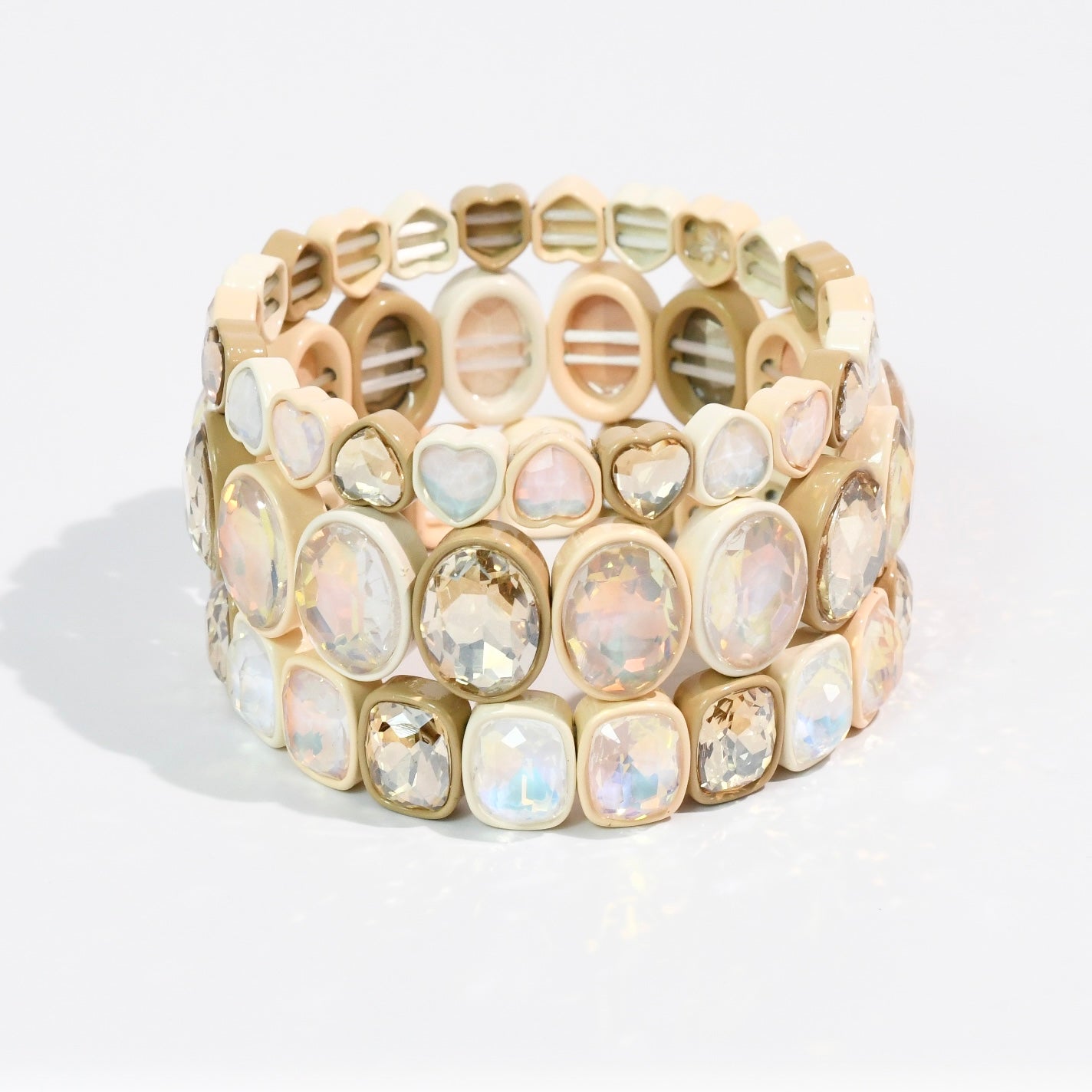 Nude Hearts Stack Set