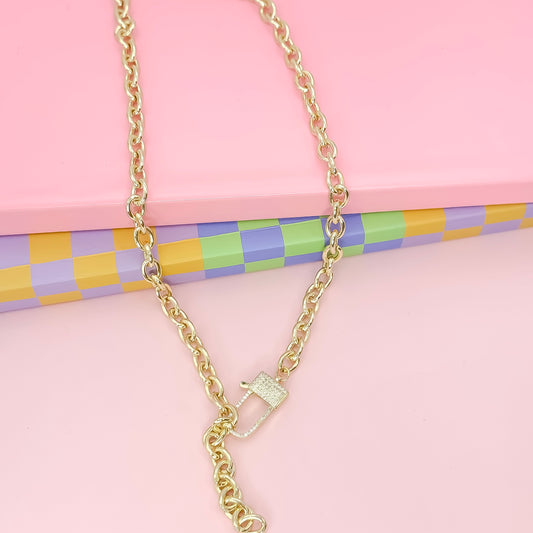 Bold Moves Chain Gold Necklace