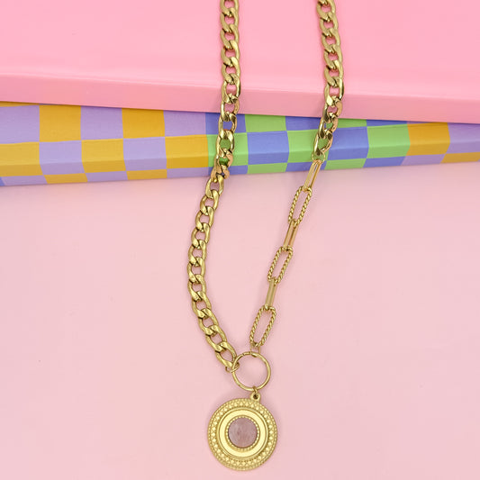 Desert Glow Coral Necklace