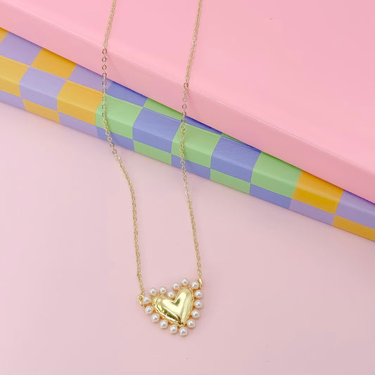Cute Love Gold Necklace