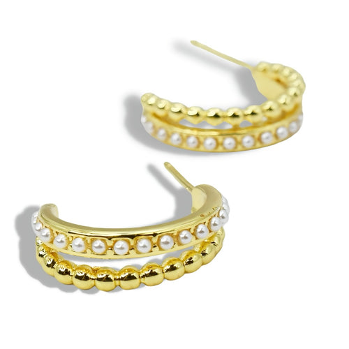 Pearl Mirage Hoop