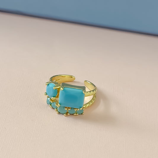 Turquoise Radiance Ring