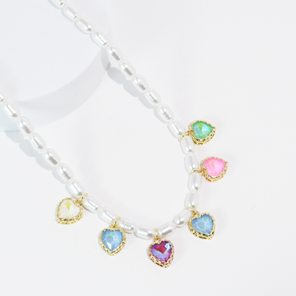 All my Heart Pearl Necklace