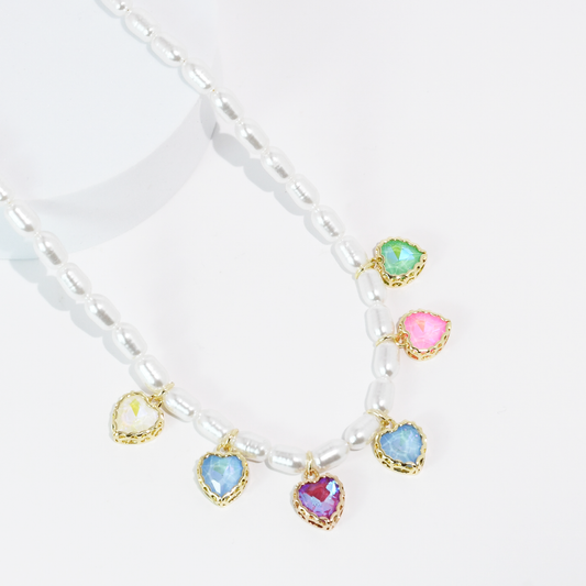 All my Heart Pearl Necklace