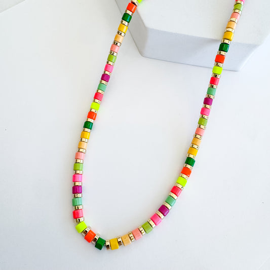 Bright Tile Necklace