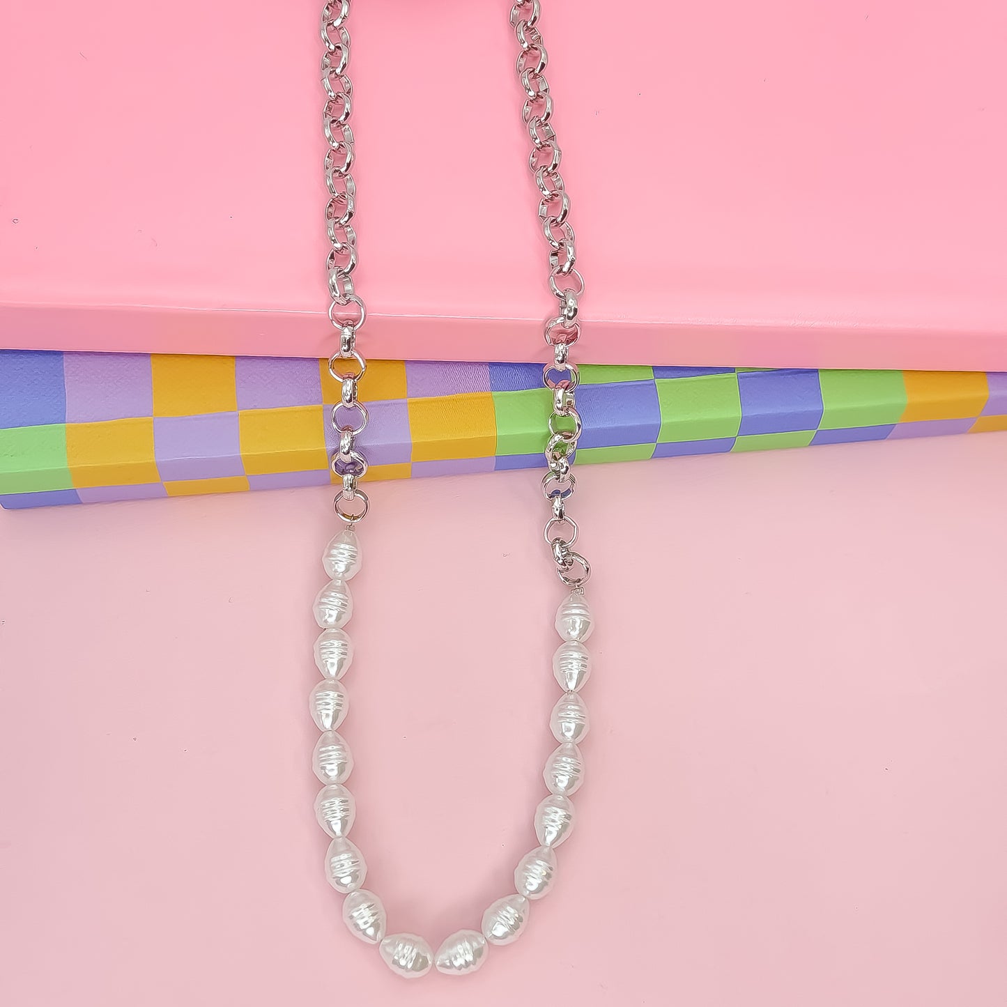 Pearl Pop silver Necklace