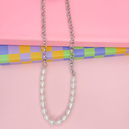 Pearl Pop silver Necklace