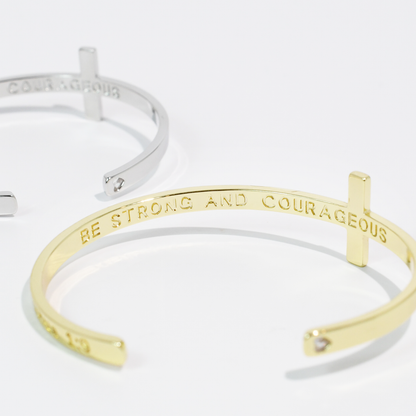 Be Strong And Courageous Bangle